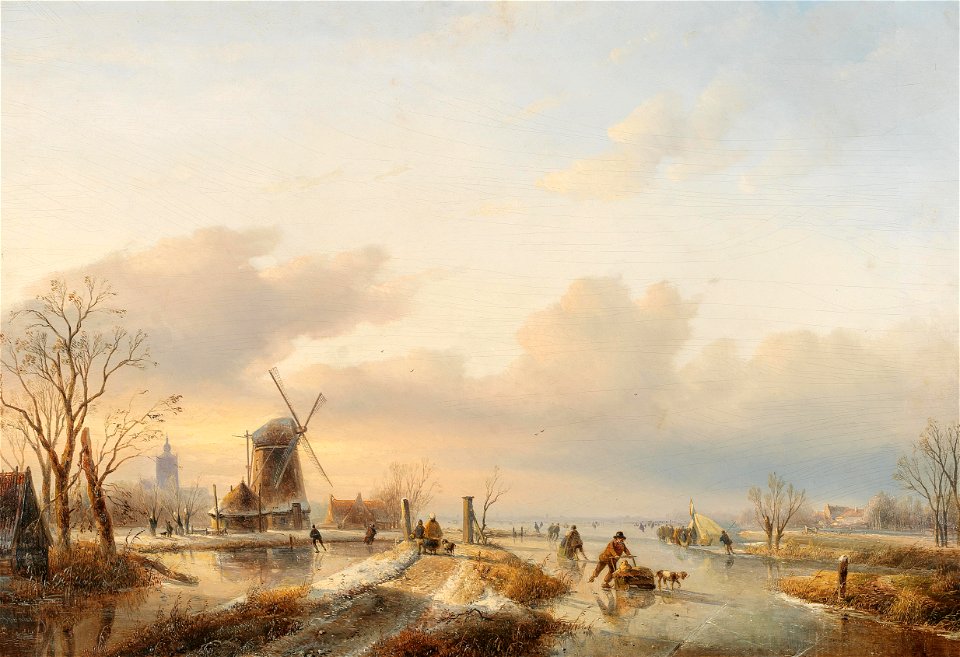 Jan Jacob Spohler Wintervergnügen am Kanal