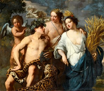 Jan Miel - Ceres, Bacchus and Venus, 1645