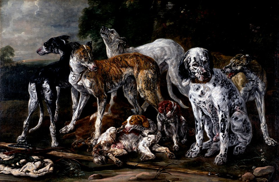 Jan Fyt - Hounds Resting from the Chase - BF.1974.1 - Museum of Fine Arts
