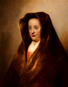 Jan Lievens - A Woman in a Green Velvet Hood NTII CSW 836187. Free illustration for personal and commercial use.