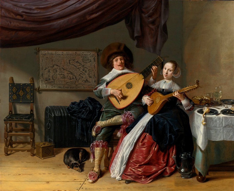 Jan Miense Molenaer - Self-Portrait with Judith Leyster, Duet 179N09102 769JX