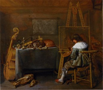 Jan Miense Molenaer Schilder in zijn Atelier