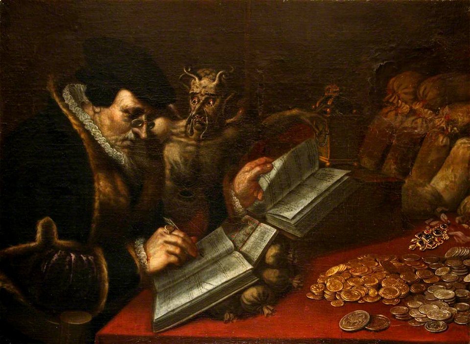 Jan Massys (c.1509-1575) (style of) - The Miser - 129740 - National Trust