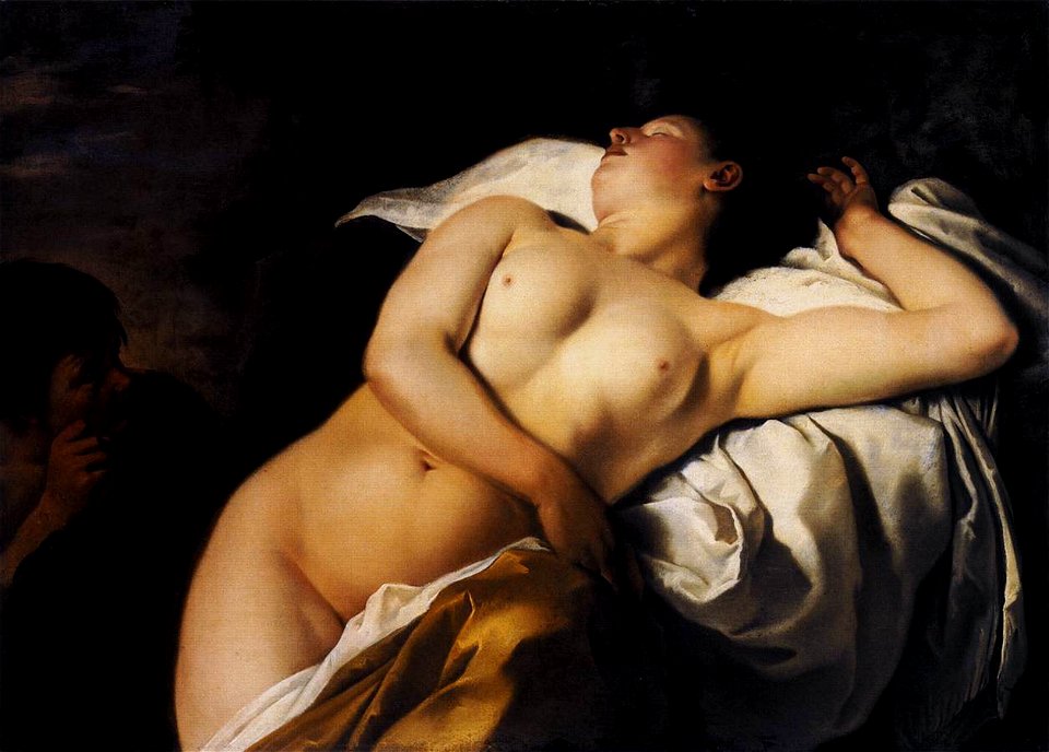 Jan Gerritsz van Bronchorst - Sleeping Nymph and Shepherd - WGA03241