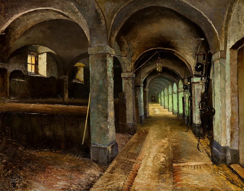 Jan Minarik In den Ställen 1912