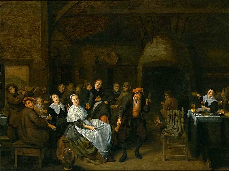 Jan Miense Molenaer - Drinking Peasants - WGA16096