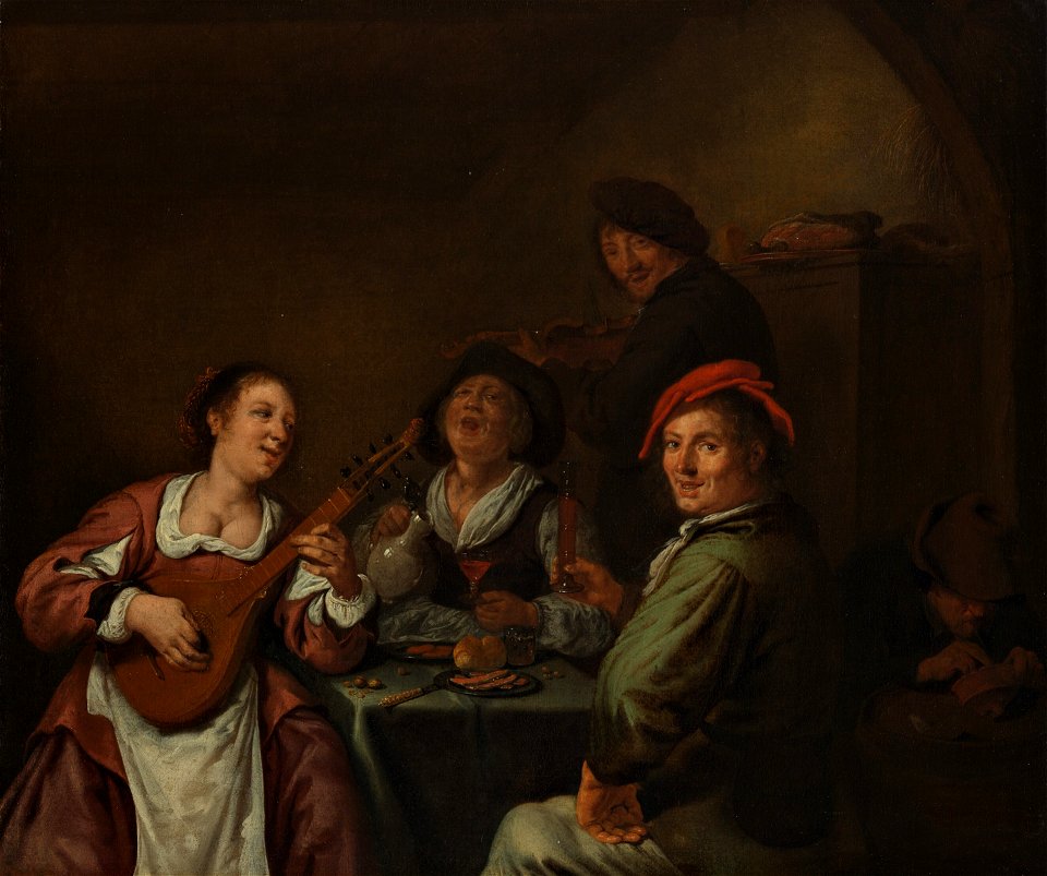 Jan Miense Molenaer - Vrolijk gezelschap - 1530 (OK) - Museum Boijmans Van Beuningen