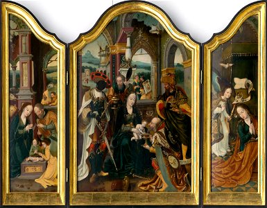 Jan Mertens ml. – dielňa autora - Triptych Klaňania troch kráľov - O 6809 - Slovak National Gallery