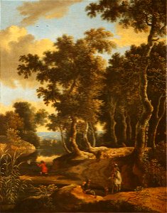 Jan Hackaert (1628-c.1685) - A Wooded Landscape - 1535108 - National Trust
