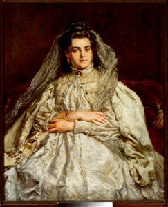 Jan Matejko - Portrait of artist’s wife, Teodora née Giebułtowska - MP 436 - National Museum in Warsaw
