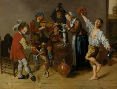 Jan Miense Molenaer - Children Playing and Merrymaking N08404-15-lr-1