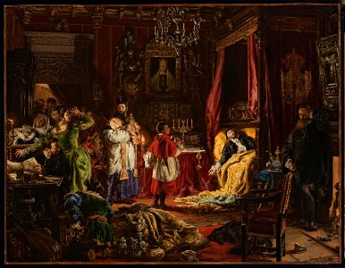 Jan Matejko - Death of Sigismund Augustus in Knyszyn in 1572 - MP 4495 MNW - National Museum in Warsaw