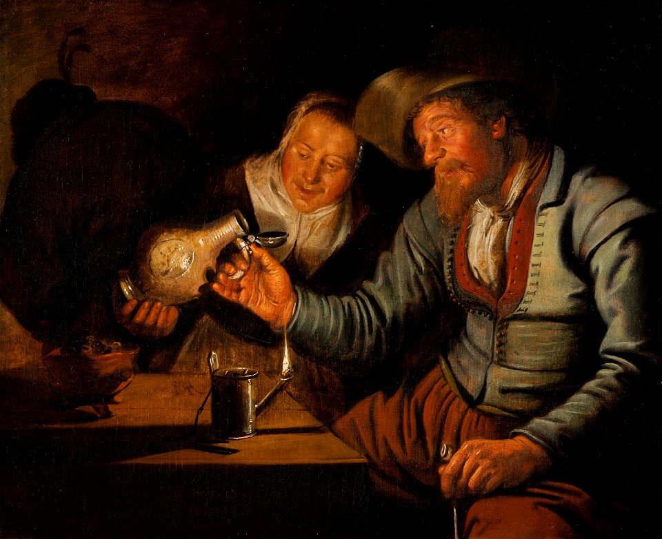 Jan Miense Molenaer - The Five Senses, Sight - 573 - Mauritshuis