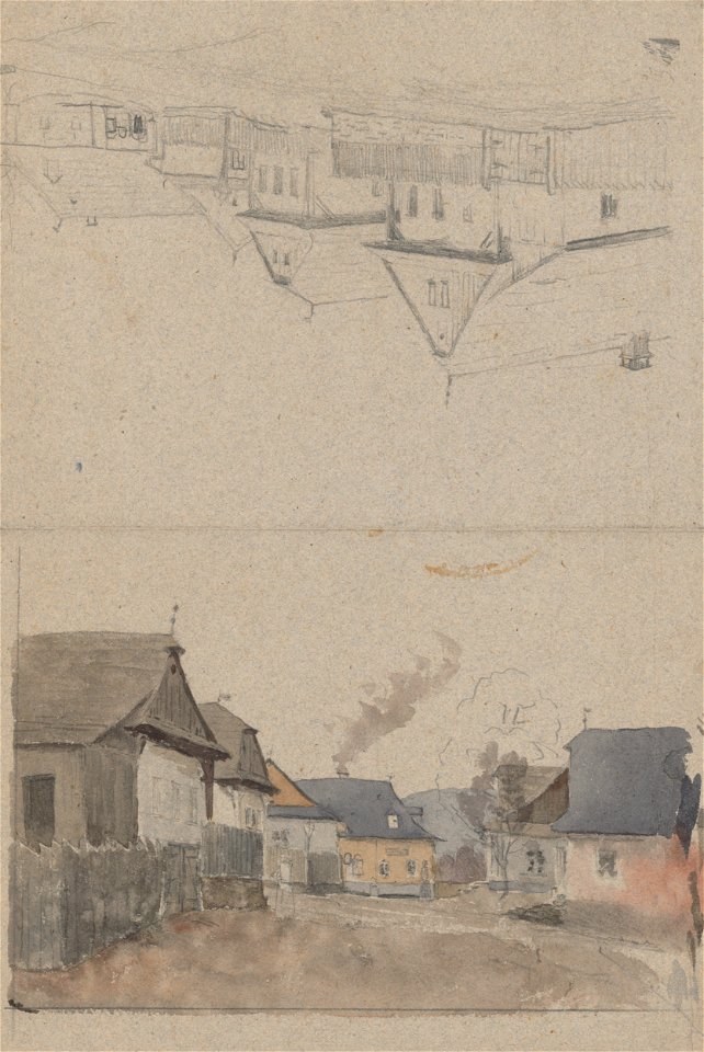 Jan Novopacký - Village Motif - K 6492 - Slovak National Gallery