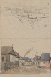 Jan Novopacký - Village Motif - K 6492 - Slovak National Gallery