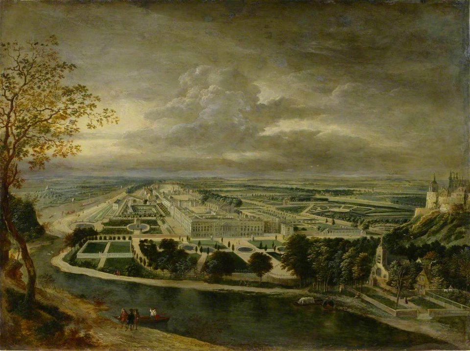 Jan Griffier I (c.1652-1718) - View of Hampton Court Palace - T00408 - Tate