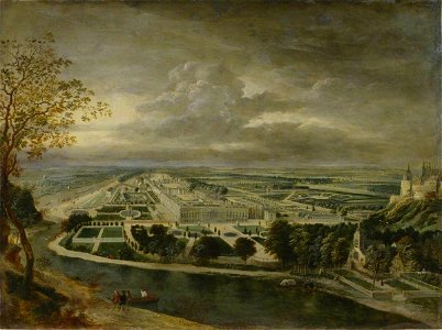 Jan Griffier I (c.1652-1718) - View of Hampton Court Palace - T00408 - Tate