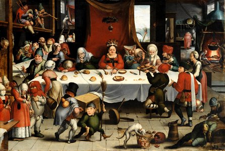 Jan Mandijn (or Mandyn) - Burlesque Feast - Google Art Project