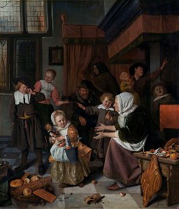 Jan Havicksz. Steen – Het Sint-Nicolaasfeest – Google Art ProjectFXD
