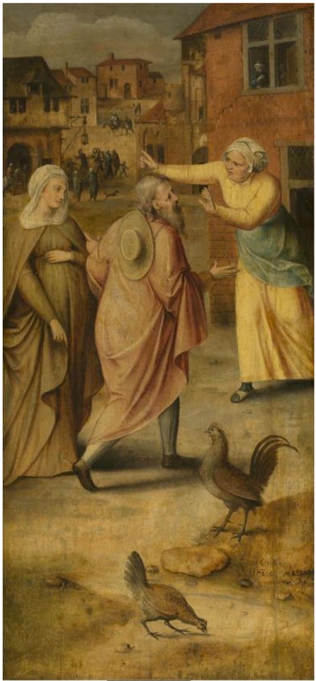Jan Massijs - Mary and Joseph find no lodgings in Bethlehem
