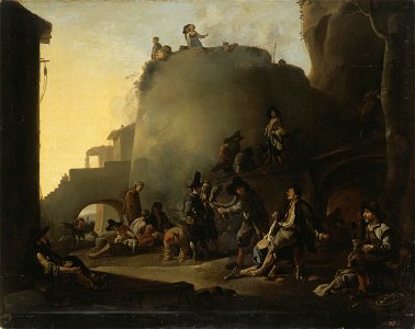 Jan Miel - Scene from the Life of Tramps (Lazzaroni)