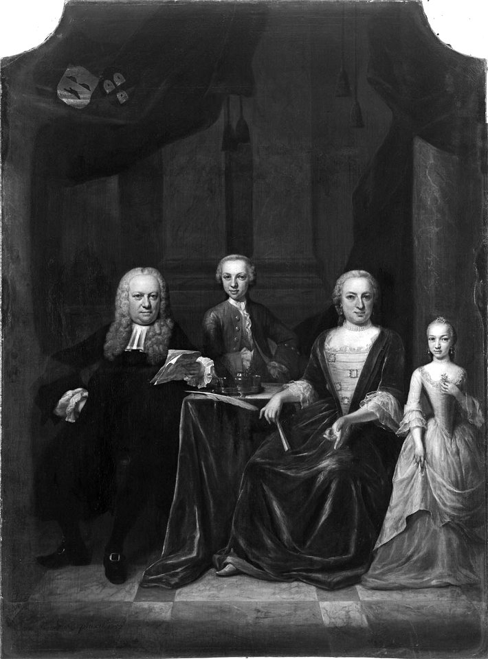 Jan Maurits Quinkhard - Mr. Jan Graafland (1697-1767) en zijn gezin - SA 36885 - Amsterdam Museum