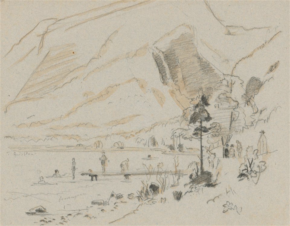 Jan Novopacký - By a Lake - K 6447 - Slovak National Gallery