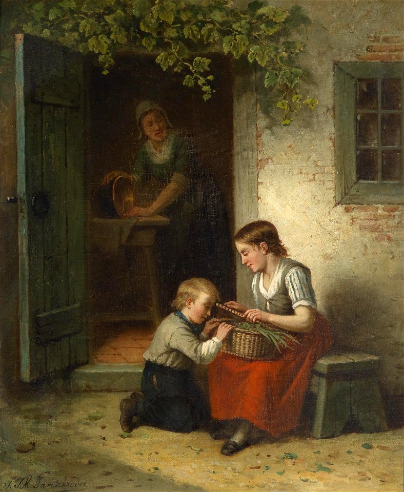 Jan Jacobus Matthijs Damschröder Familienidyll 1881