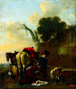 Jan Miel - Hunters at Rest (Hermitage)