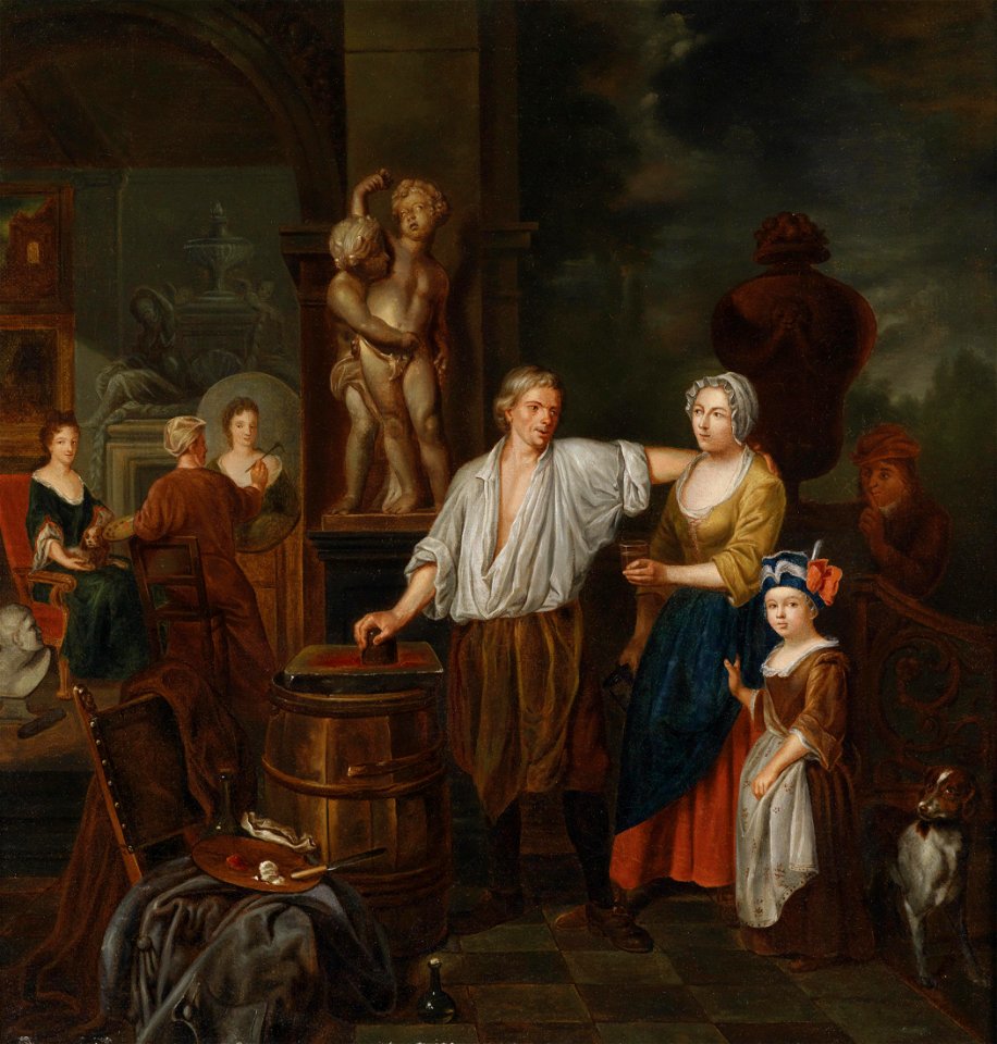 Jan Josef Horemans II Im Atelier des Malers