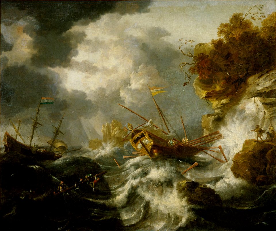 Jan Peeters - Schiffe in Seenot an der Küste - GG 447 - Kunsthistorisches Museum
