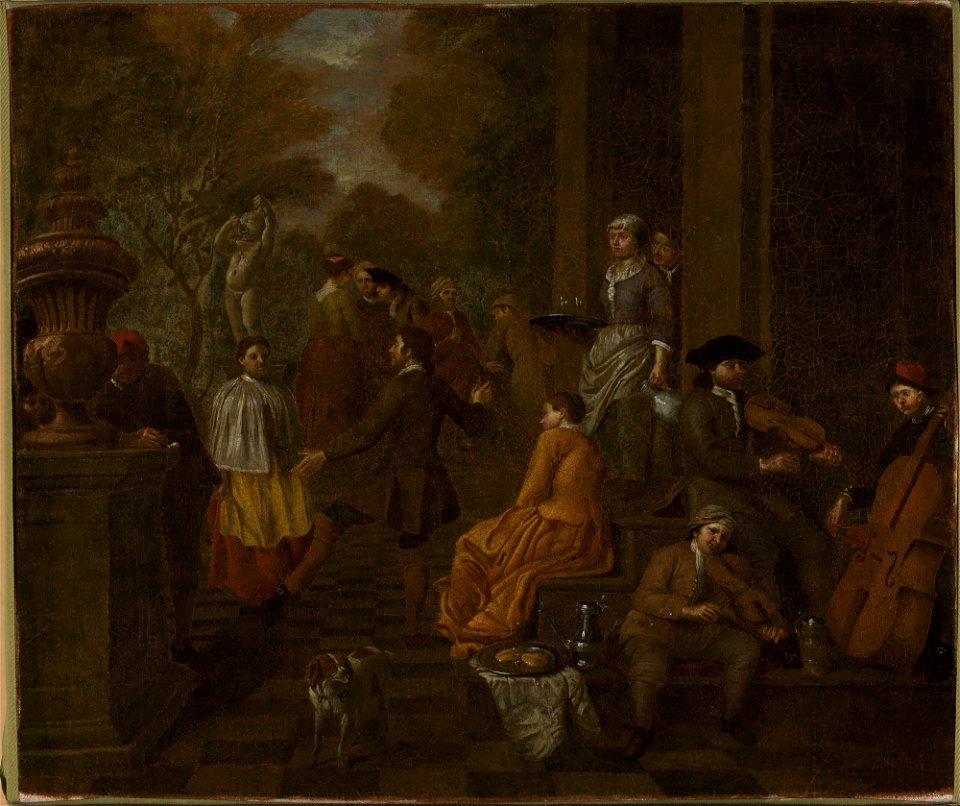 Jan Josef Horemans I - Company in the garden - M.Ob.1686 MNW - National Museum in Warsaw