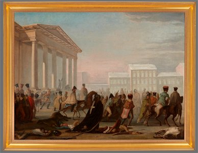 Jan Krzysztof Damel - Retreat of Napoleon's army - MP 2118 MNW - National Museum in Warsaw