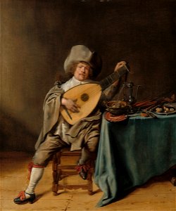 Jan Miense Molenaer - Self-portrait as a Luteplayer