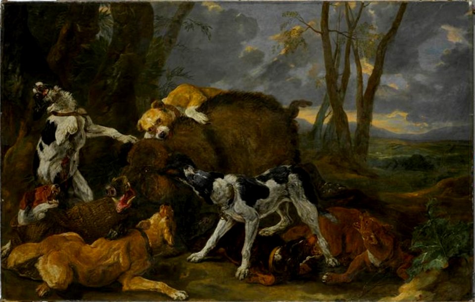 Jan Fyt - Boar hunt