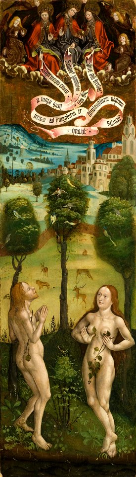 Jan Polack - Adam and Eve in Paradise (one of four panels)