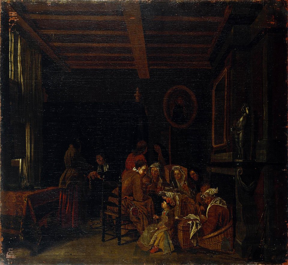 Jan Josef Horemans the Elder - Genre scene (Breakfast)