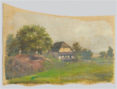 Jan Novopacký - Isolated House - O 3574 - Slovak National Gallery. Free illustration for personal and commercial use.