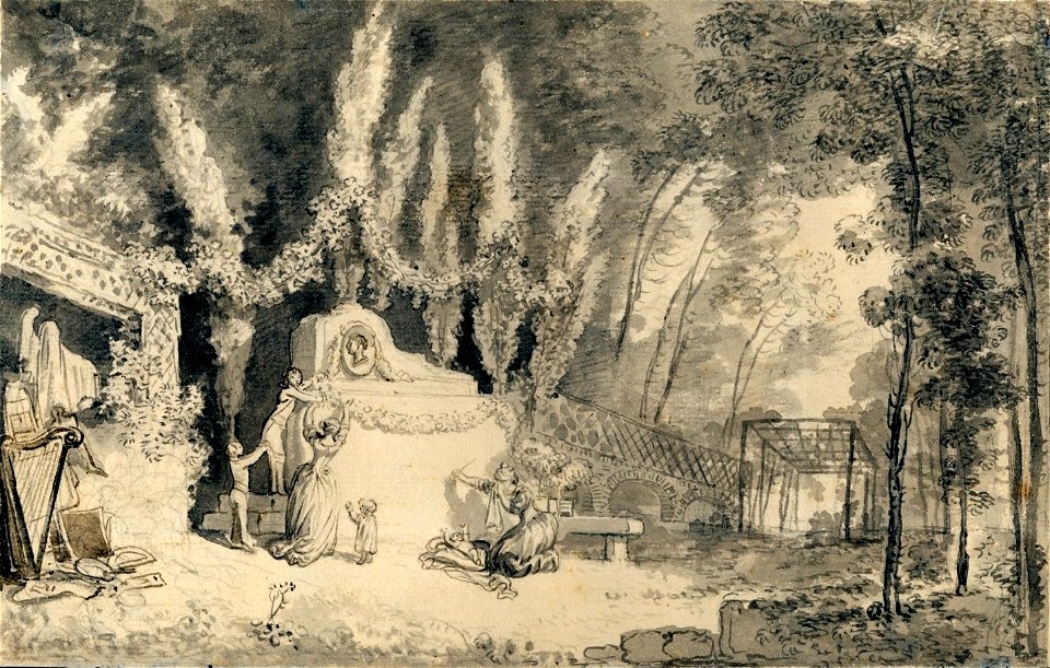 Jan Piotr Norblin - Dekoracja kamienia Teresy w Powązkach