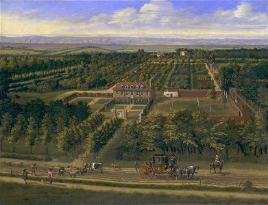 Jan Siberechts (1627-c.1703) - View of a House and its Estate in Belsize, Middlesex - T06996 - Tate