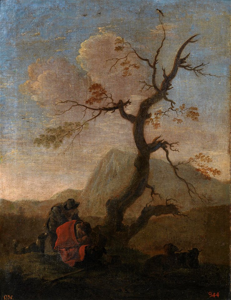Jan Miel - Landscape with herders