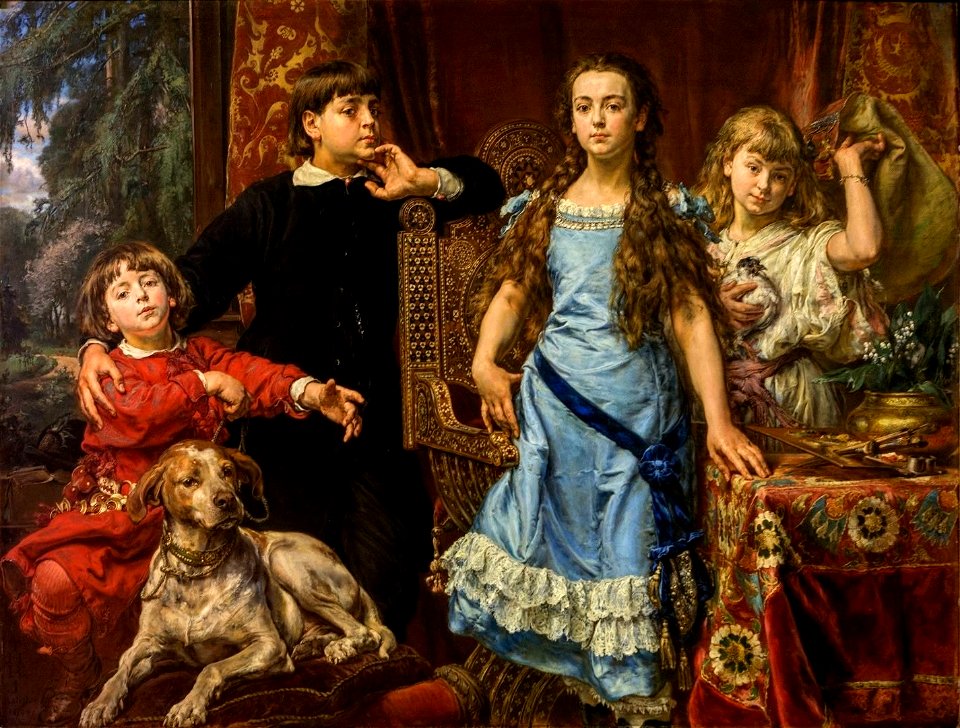 Jan Matejko - Portret dzieci artysty 1879