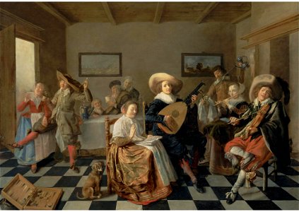 Jan Miense Molenaer - Merry Company, 1631 L07030-37-lr-1