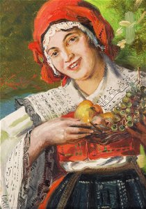 Jan Skramlík - Girl with Fruit