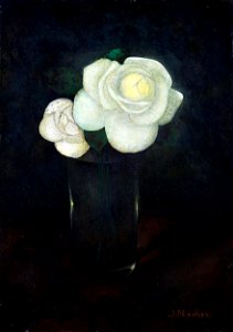 Jan Mankes, Bloemstilleven- Camelia's in glas, Groninger Museum, 1969.0026