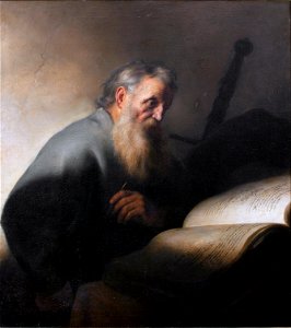 Jan Lievens, Painting of St Paul, ca. 1627-29. Oil on canvas. Nationalmuseum Sweden. Free illustration for personal and commercial use.