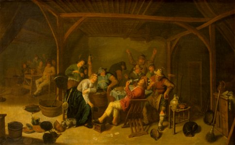 Jan Miense Molenaer - The Bean King is Drinking - KMSsp477 - Statens Museum for Kunst