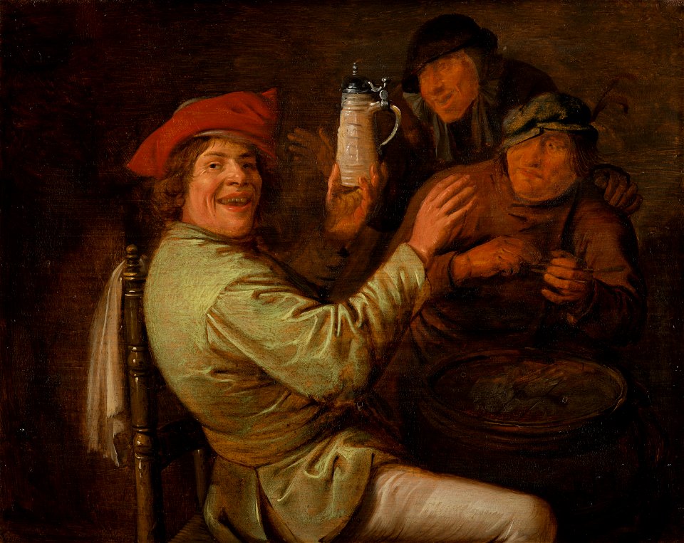 Jan Miense Molenaer - The Five Senses, Hearing - 574 - Mauritshuis