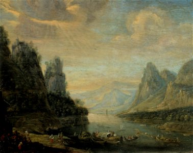 Jan Griffier - River landscape - S-1998-509 - Finnish National Gallery