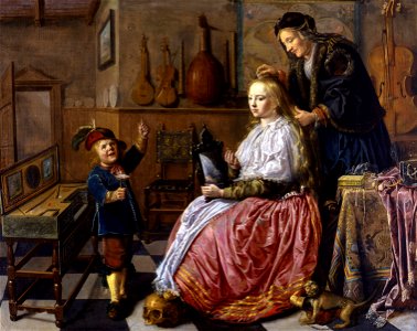 Jan Miense Molenaer - Allegory of Vanity - Google Art Project